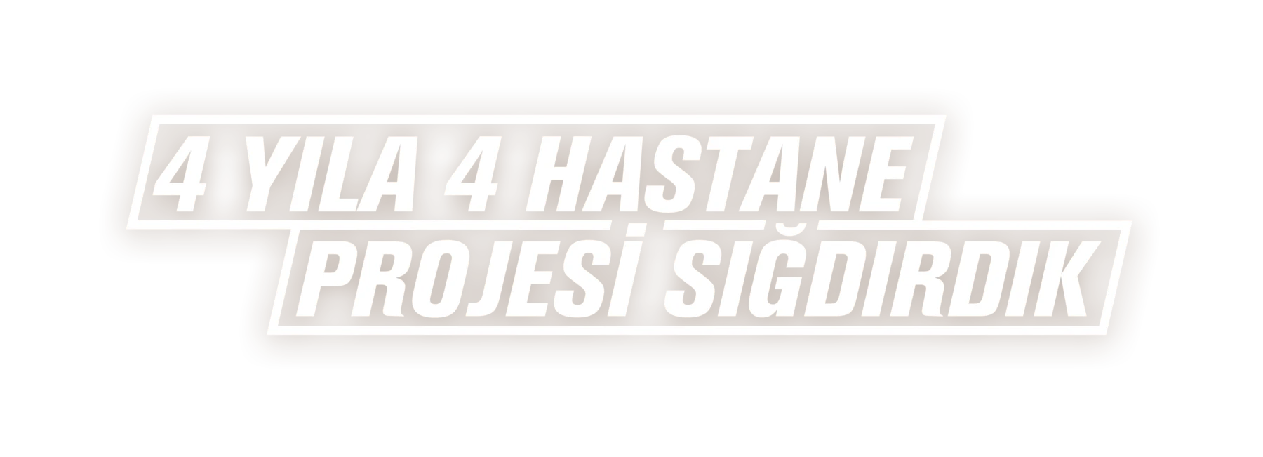 4 yıla 4 hastane projesi sığdırdık